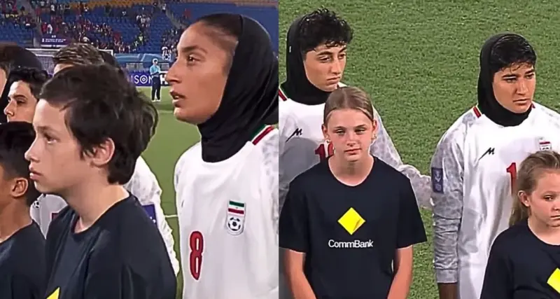 Iran TV brands women football team 'traitors' over anthem silence