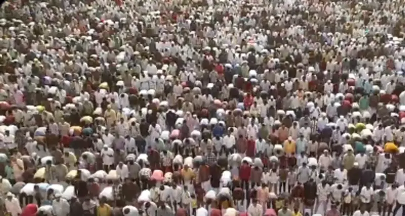 Eid prayers are underway across the country - here are videos of consecutive prayers from different states of the country