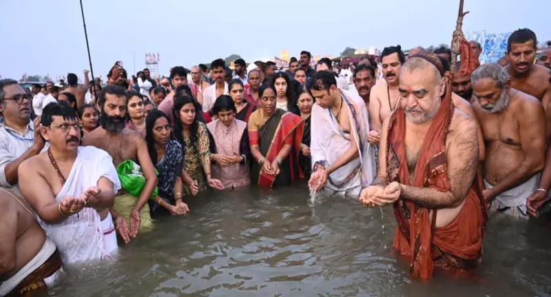 వైభవంగా సరస్వతి నది అంత్య పుష్కరాలు షురూ