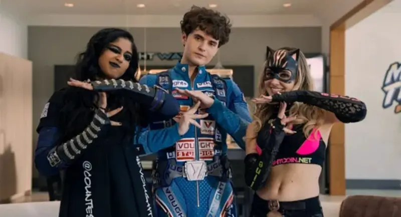 The Boys season 5: Maitreyi Ramakrishnan, Emma Elle Paterson and Dylan Colton form Teenage Kix team