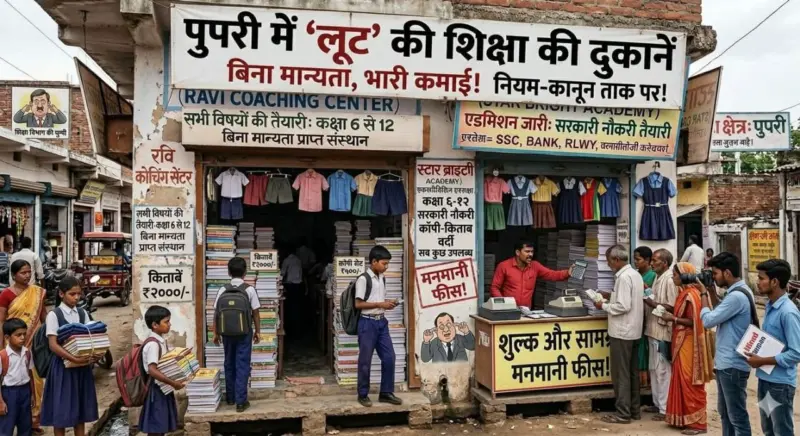 پُوپری میں 'ایجوکیشن مافیا' کا راج! بغیر منظوری چل رہے اسکول، سرپرستوں سے کھلی لوٹ