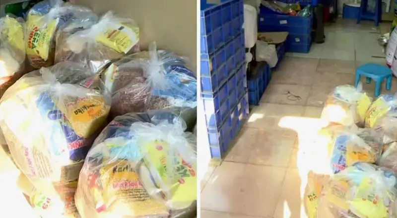 വോട്ടിനായി ബിജെപിയുടെ കിറ്റ്; തൃശൂരില്‍ വ്യാപക ചട്ടലംഘനം, ബിജെപി നേതാവിനെതിരെ കേസെടുത്തു