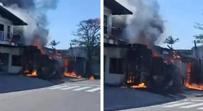 ബ്രസീലില്‍ വിമാനം റസ്റ്ററന്റിന് മുകളിലേക്ക് തകര്‍ന്നു വീണു; പൈലറ്റടക്കം നാല് പേര്‍ക്ക് ദാരുണാന്ത്യം