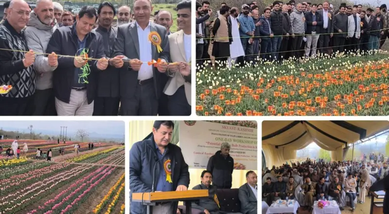 Javid Dar inaugurates Tulip Garden at MCRS Sagam, calls for Floriculture led rural transformation