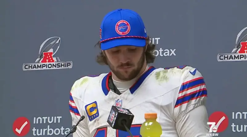 'Upset' Josh Allen had some tough words after losing yet another playoff game to Patrick Mahomes