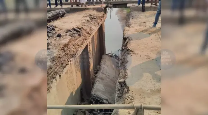Gammon bridge collapse over Dikhow River halts NH-37 traffic in Sivasagar