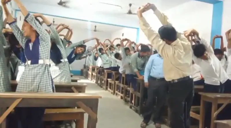 বাল্যবিবাহ ও সাইবার ক্রাইম রুখতে ছাত্রছাত্রীদের শপথ।