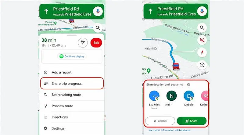 How to Share Real-Time Location on Google Maps