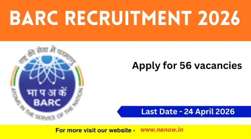 BARC Recruitment 2026 : Apply for 56 vacancies