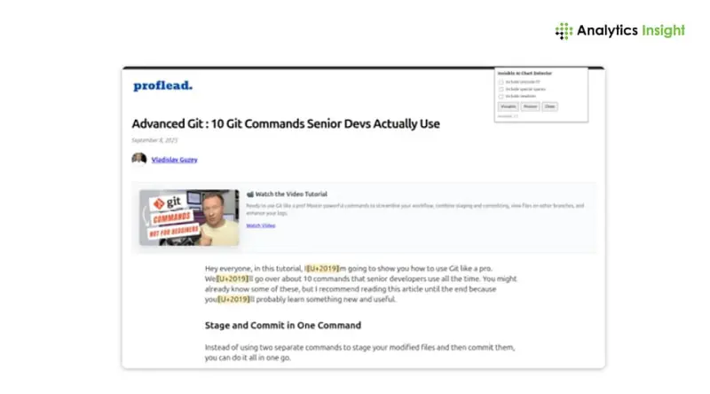 How to Find and Remove Invisible Characters from AI-Generated Text