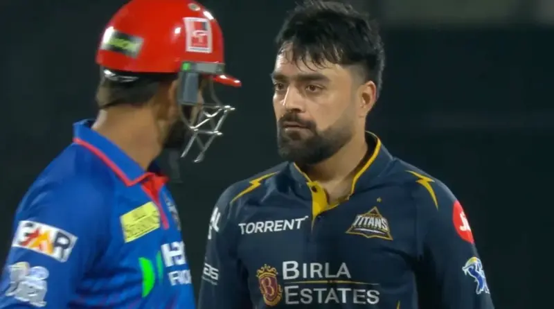 Watch: Rashid Khan Sends Off Nitish Rana with Intense Stare, Sparks Drama in IPL 2026