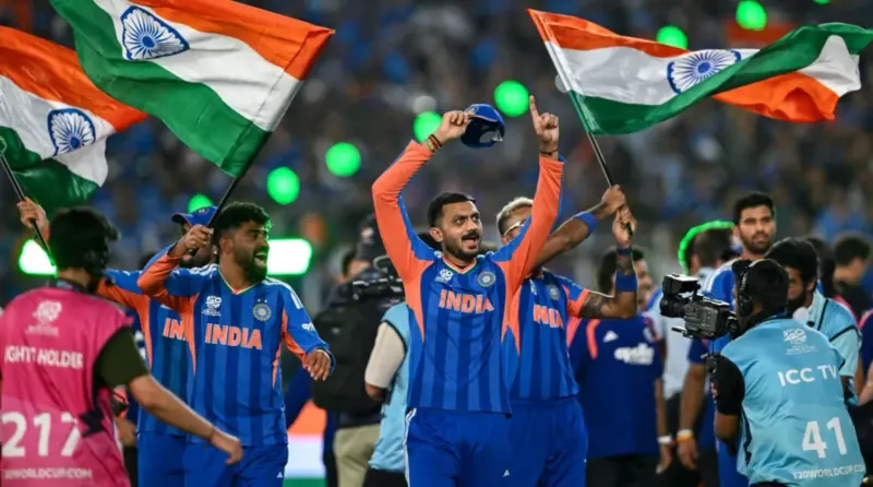 Watch: India's Victory Celebration as They Lift T20 World Cup 2026 Trophy