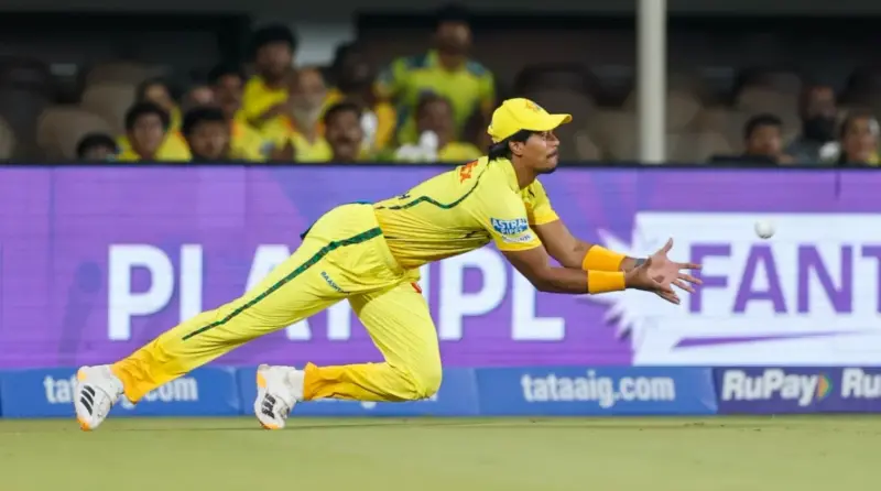 Watch: Ramakrishna Ghosh takes stunning catch on CSK debut to Dismiss Will Jacks vs MI IPL 2026