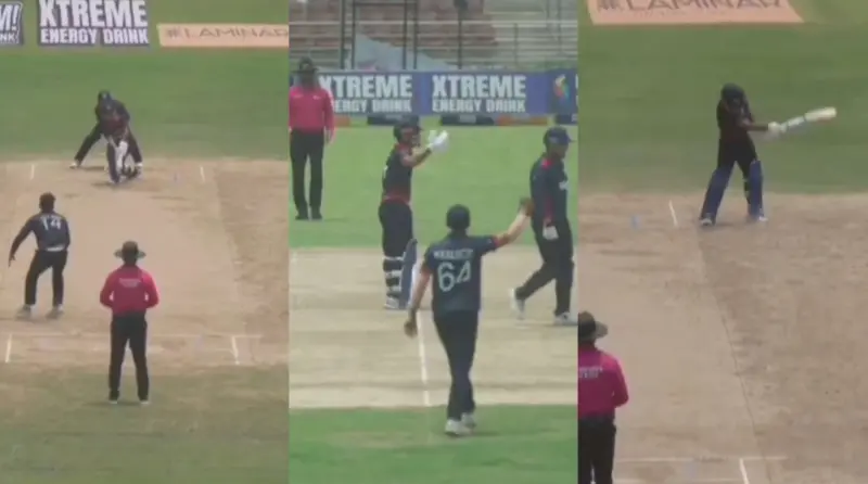 LBW Without Ball Hitting Pad? Nepal Captain Rohit Paudel Loses Cool After Major Umpiring Blunder vs USA