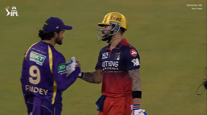 Watch: Virat Kohli gives a hug after Manish Pandya takes one handed blinder dismissing Tim David