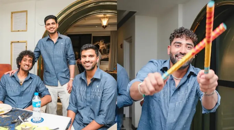 Shubman Gill, Siraj Shine in Heritage Look 700-Year-Old Heritage Shirts by Gujarat Titans' Gujarat Diwas Event'