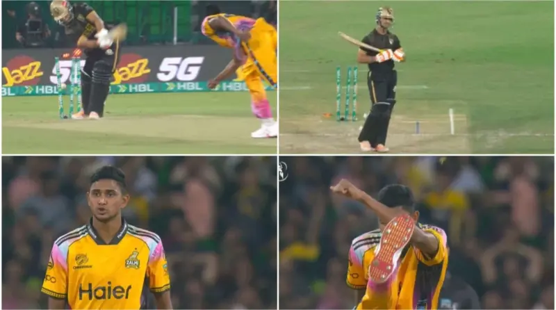 Watch: Nahid Rana's Abusive Send-Off After Destroying Hunain Shah's Stumps in PSL 2026 Final