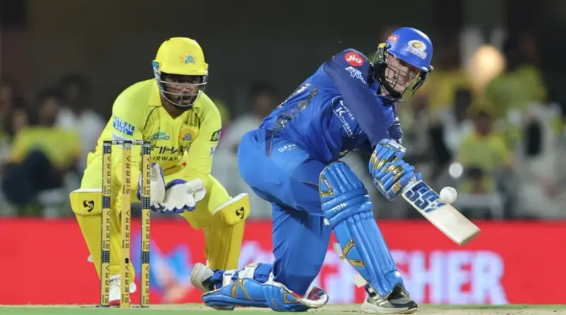 IPL 2026: Ryan Rickelton enters Elite List of Rohit Sharma and Jayasuriya with stunning powerplay hitting in MI vs CSK Clash