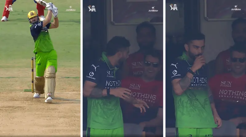 Watch: Virat Kohli's funny reaction on Tim David's six off Lungi Ngidi in RCB VS DC match