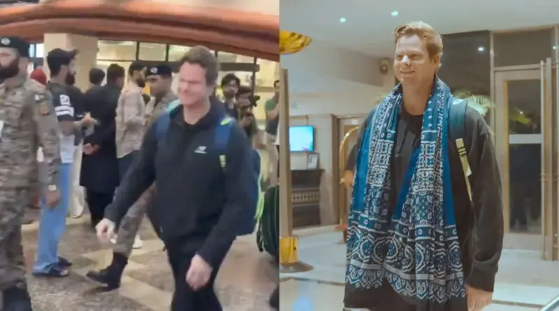 Watch: Steve Smith Lands in Lahore Under Heavy Security Amid Armed Group Threat Before PSL 2026