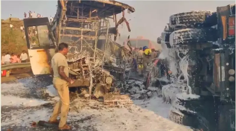 Markapuram Bus Accident: Diesel Tank Exploded Due To Collision Impact