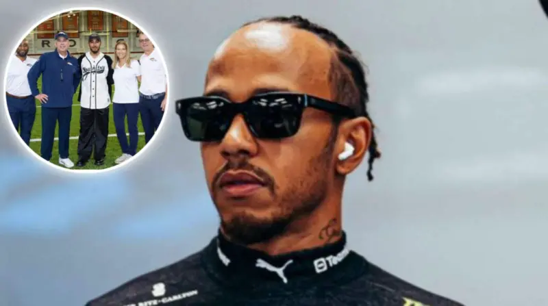 F1 legend Lewis Hamilton attends practice of his $5.5 billion worth NFL team Denver Broncos