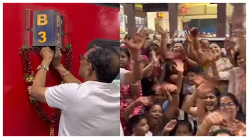 இப்படியும் ஒரு திருமணப் பயணமா?. ரெயிலில் ஆடல், பாடல், கொண்டாட்டம். டிக்கெட் செக்கருக்கே ஷாக் கொடுத்த இந்தியக் குடும்பம். வீடியோவால் இணையத்தில் விவாதம்.!!!