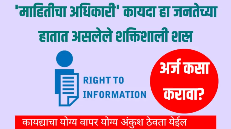 RTI Guide in marathi: माहितीचा अधिकार अर्ज कसा करावा - संपूर्ण मार्गदर्शक RTI 2025