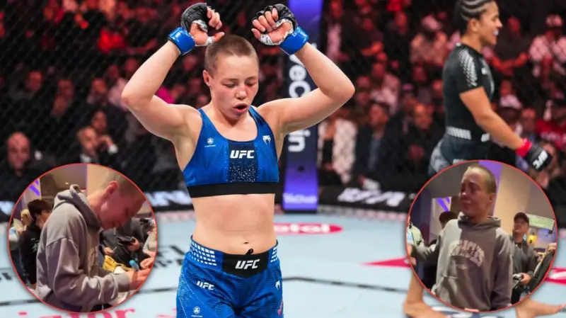 (Video) Rose Namajunas in Tears While Embracing Fans After UFC 324 Loss