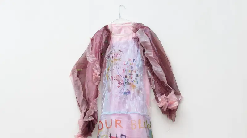 Anger sewn in silk