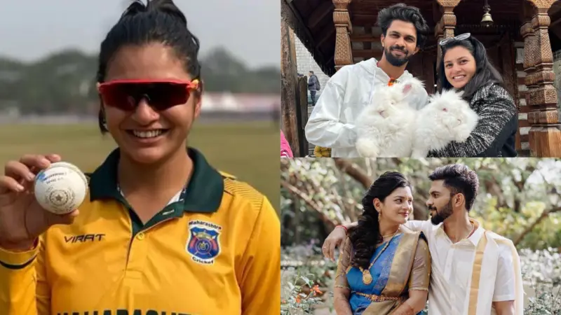 Ruturaj Gaikwad goes 'Hi There Serious!' as wife Utkarsha shines on cricket pitch
