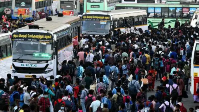 மக்களவை தேர்தல் : ஐந்து இடங்களில் இருந்து 10,214 பேருந்துகள் இயக்கம்!