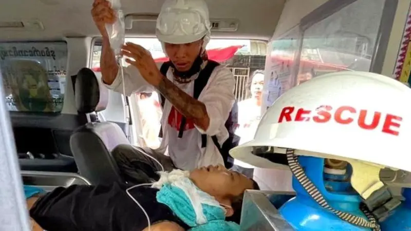 મ્યાનમાર : વિરોધપ્રદર્શનોનો 'સૌથી ઘાતક દિવસ', 18 પ્રદર્શનકારીઓનાં મૃત્યુ