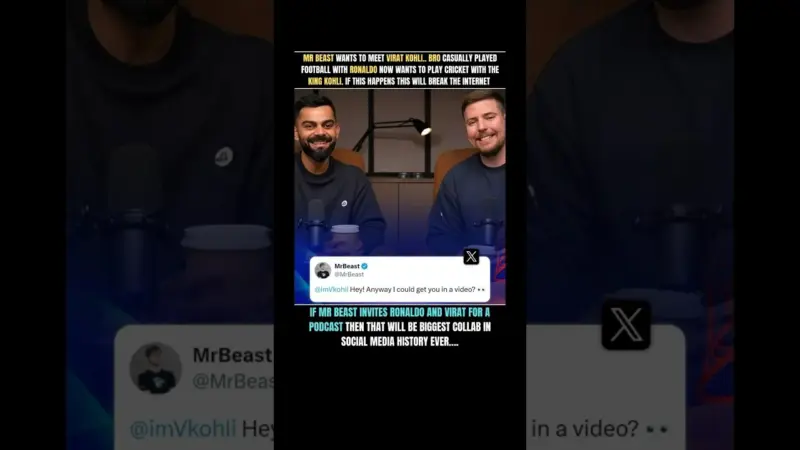 Mr Beast calls out Virat Kohli! Is Internet's biggest collab about to happen?