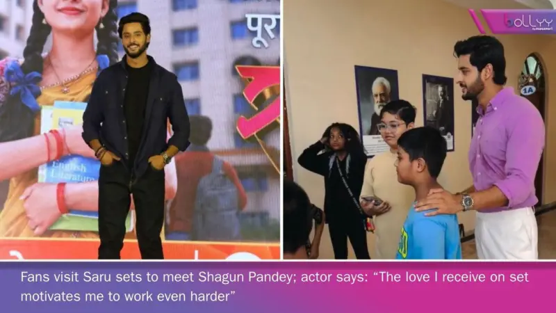 Fans visit Saru sets to meet Shagun Pandey; actor says: "The love I receive on set motivates me to work even harder"
