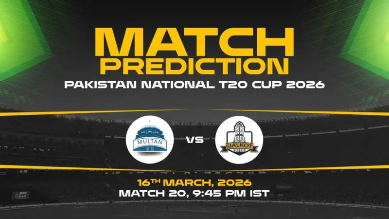 SIAL vs MUR Today Match Prediction - Pakistan National T20 2026, 20th Match Who Will Win?