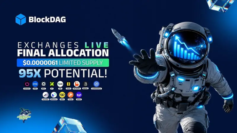 BlockDAG Live on 13 Exchanges as Final Allocations Draw Heavy Interest With 95x Potential, While Zcash & Cardano Dip