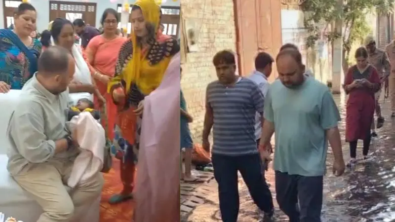 हापुड़ डीएम अभिषेक पांडेय की विदाई पर खूब रोए लोग, ग्रामीणों के बीच IAS नहीं आम लोगों की तरह थे