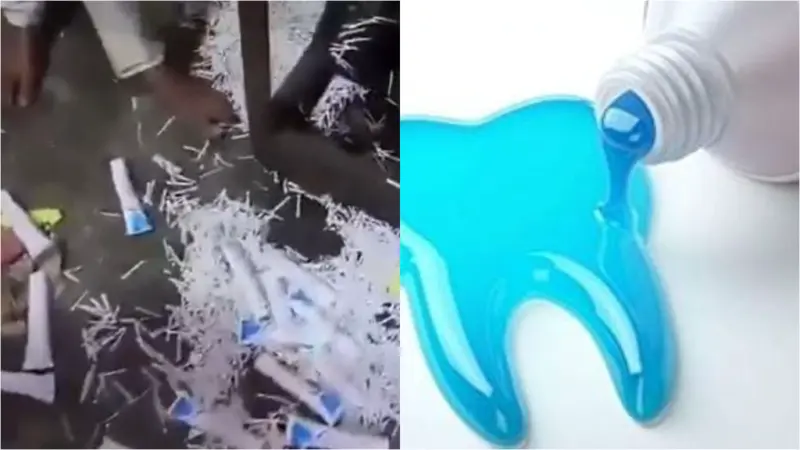 Toothpaste: టూత్ పేస్ట్ ఫ్యాక్టరీ సీజ్.. 130 కిలోల పేస్ట్‌ స్వాధీనం..