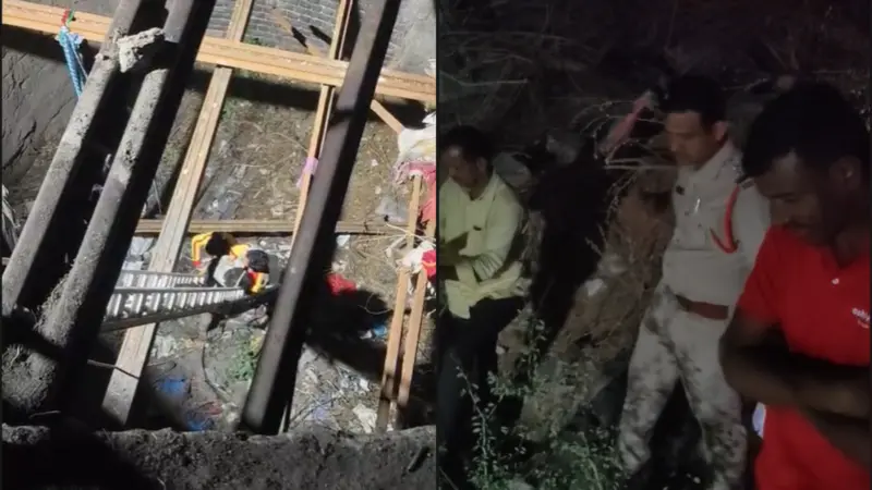 Two drunk men fall into well; Medak police, fire personnel called for rescue