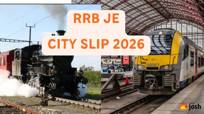 RRB JE City Intimation Slip 2026 OUT: Download Railway Junior Engineer Exam City Details - Region Wise Link Here