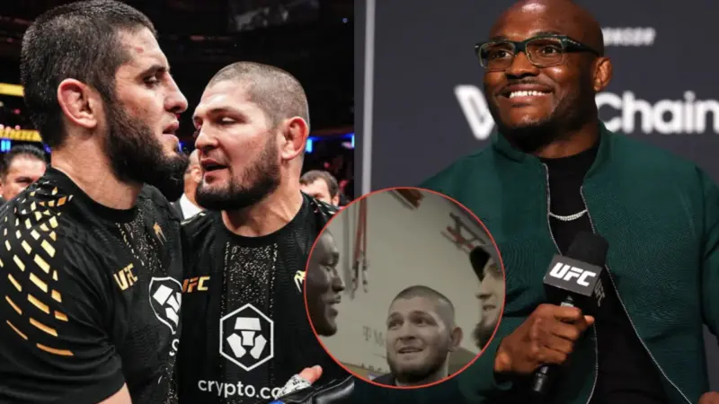 (Video) Islam Makhachev and Kamaru Usman face off at UFC 324 forces Khabib Nurmagomedov to step in