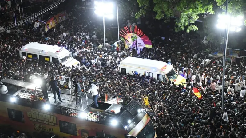 Stampede at Vijay's political rally in Karur; 30 dead, over 60 injured