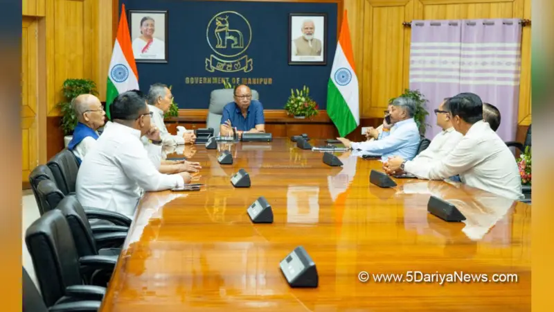 ट्रोंगलाओबी की घटना को लेकर सीएम युमनम खेमचंद सिंह ने की ऑल पार्टी मीटिंग