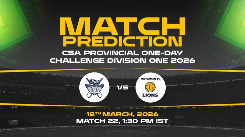KZL vs LIO Today Match Prediction - CSA One-Day Challenge 2026, 22nd Match Who Will Win?