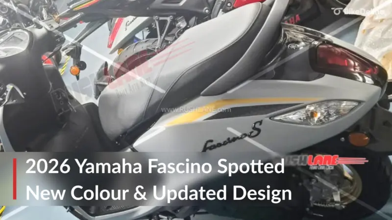 2026 Yamaha Fascino 125 Spotted At Dealership With Design Updates