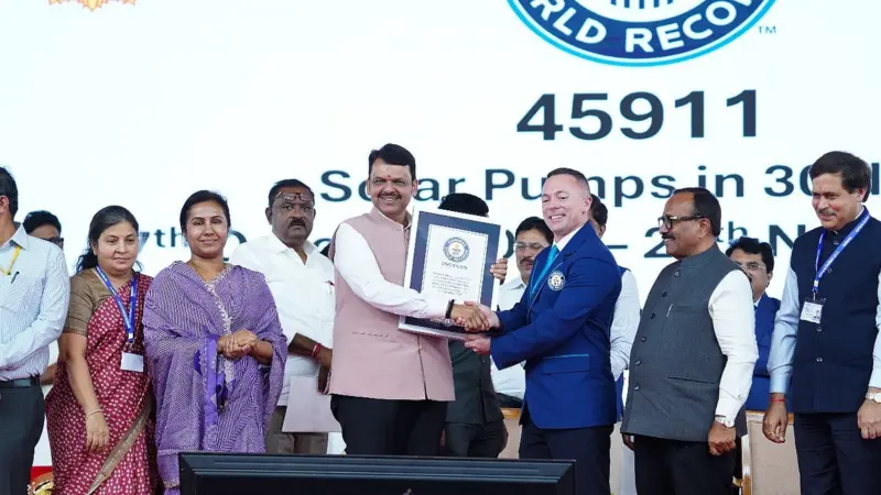 Maharashtra creates world record in solar pumps