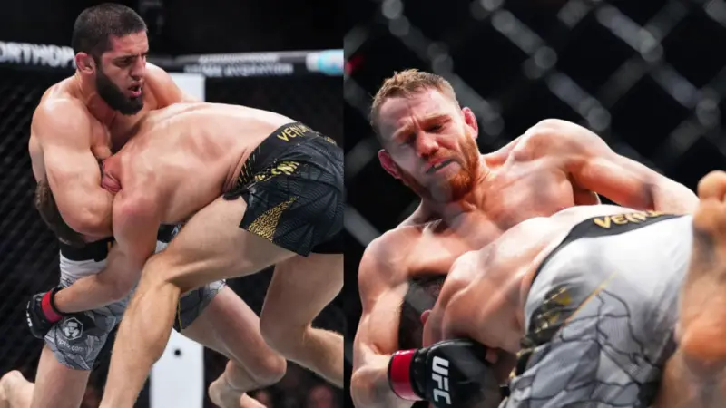 "You're The Most Boring" - UFC Stars React as Islam Makhachev Makes Easy Work of Jack Della Maddalena to Make History