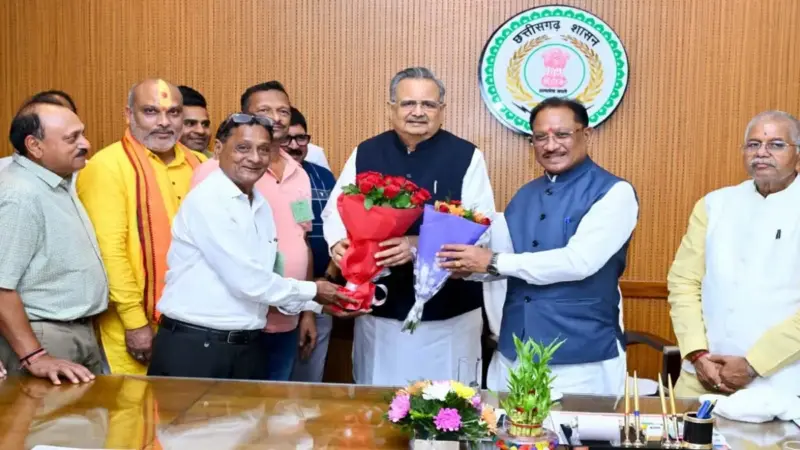 नांदगांव में बनेगी क्रिकेट एकेडमी व खेल मैदान : डॉ. रमन के साथ संघ के पदाधिकारियों ने सीएम साय से मिलकर जताया आभार