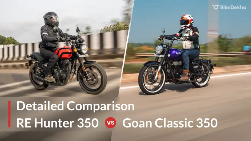 Royal Enfield Hunter 350 vs Royal Enfield Goan Classic 350